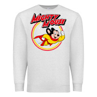 Oatmeal Heather the mighty mouse Premium Sweatshirt - InspiraDesign