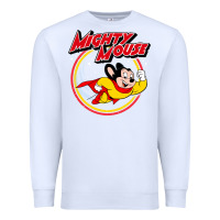 White the mighty mouse Premium Sweatshirt - InspiraDesign
