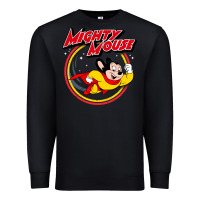 Black the mighty mouse Premium Sweatshirt - InspiraDesign