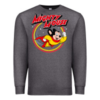 Charcoal Heather the mighty mouse Premium Sweatshirt - InspiraDesign