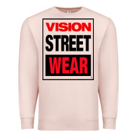 Pale Pink VISION STREET WEAR Premium Sweatshirt - InspiraDesign