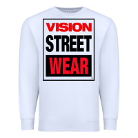 White VISION STREET WEAR Premium Sweatshirt - InspiraDesign