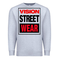 Heather Grey VISION STREET WEAR Premium Sweatshirt - InspiraDesign