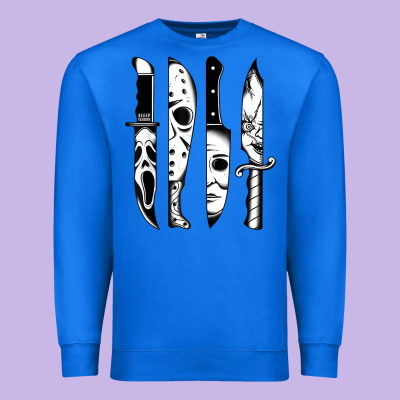 Knives Horror Movie Friday Halloween Horror Goth Evil T Shirt Premium Sweatshirt Designed By Inspiradesign
