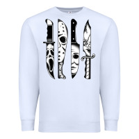 White knives horror movie friday halloween horror goth evil t shirt Premium Sweatshirt - InspiraDesign