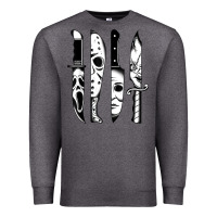 Charcoal Heather knives horror movie friday halloween horror goth evil t shirt Premium Sweatshirt - InspiraDesign