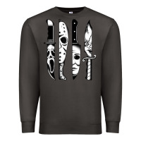 Smoke knives horror movie friday halloween horror goth evil t shirt Premium Sweatshirt - InspiraDesign