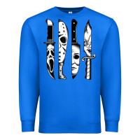 Knives Horror Movie Friday Halloween Horror Goth Evil T Shirt Premium Sweatshirt | Teevron
