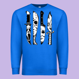 Knives Horror Movie Friday Halloween Horror Goth Evil T Shirt Premium Sweatshirt Designed By Inspiradesign