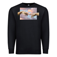 Creation Of Adam Hands Aesthetic T Shirt Premium Sweatshirt | Teevron
