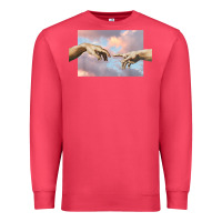 Cardinal creation of adam hands aesthetic t shirt Premium Sweatshirt - InspiraDesign