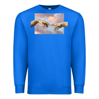 True Royal creation of adam hands aesthetic t shirt Premium Sweatshirt - InspiraDesign