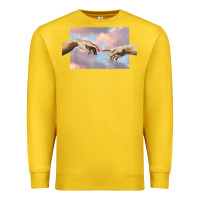 Lemon creation of adam hands aesthetic t shirt Premium Sweatshirt - InspiraDesign