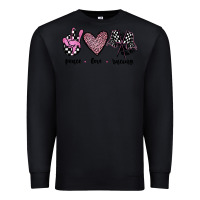 Black peace love racing Premium Sweatshirt - JahusDesignShop