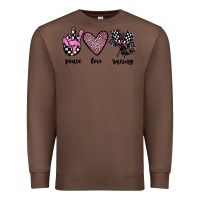 Chestnut peace love racing Premium Sweatshirt - JahusDesignShop