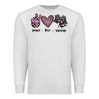 Peace Love Racing Premium Sweatshirt | Teevron