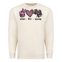 Sandshell peace love racing Premium Sweatshirt - JahusDesignShop