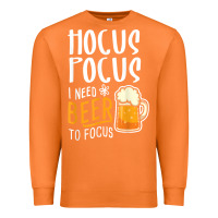 Carrot Hocus Pocus I Need Beer To Focus Funny Halloween Witch 1 Premium Sweatshirt - InspiraDesign