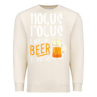 Sandshell Hocus Pocus I Need Beer To Focus Funny Halloween Witch 1 Premium Sweatshirt - InspiraDesign