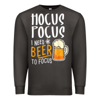 Smoke Hocus Pocus I Need Beer To Focus Funny Halloween Witch 1 Premium Sweatshirt - InspiraDesign