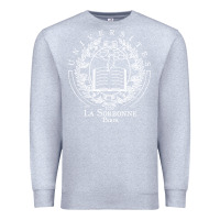 Heather Grey Universite Paris La Sorbonne Premium Sweatshirt - InspiraDesign