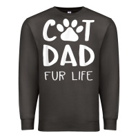 Smoke funny cat dad fathers day gift shirt fur life cat tee Premium Sweatshirt - InspiraDesign