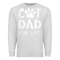 Dove Grey funny cat dad fathers day gift shirt fur life cat tee Premium Sweatshirt - InspiraDesign