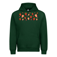 Forest Green strawberry Urban Hoodie - Jasminsmagicworld