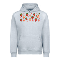 Heather Grey strawberry Urban Hoodie - Jasminsmagicworld