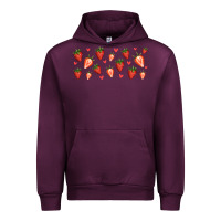 Mauve Wine strawberry Urban Hoodie - Jasminsmagicworld