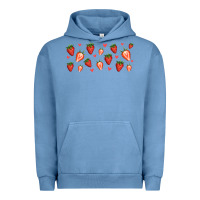Pigment Pebble Blue strawberry Urban Hoodie - Jasminsmagicworld