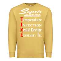 Antique Gold Sepsis Awareness  Know Sepsis Signs  Sepsis Surviv Premium Sweatshirt - InspiraDesign