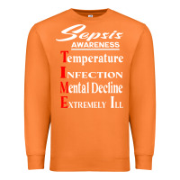 Carrot Sepsis Awareness  Know Sepsis Signs  Sepsis Surviv Premium Sweatshirt - InspiraDesign