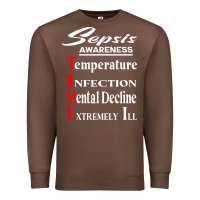 Chestnut Sepsis Awareness  Know Sepsis Signs  Sepsis Surviv Premium Sweatshirt - InspiraDesign