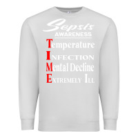 Dove Grey Sepsis Awareness  Know Sepsis Signs  Sepsis Surviv Premium Sweatshirt - InspiraDesign