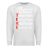 Oatmeal Heather Sepsis Awareness  Know Sepsis Signs  Sepsis Surviv Premium Sweatshirt - InspiraDesign