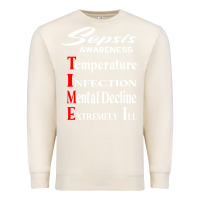 Sandshell Sepsis Awareness  Know Sepsis Signs  Sepsis Surviv Premium Sweatshirt - InspiraDesign