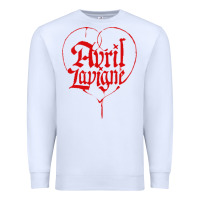 White avril lavigne Premium Sweatshirt - InspiraDesign