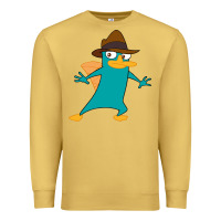 Antique Gold Perry The Platypus Premium Sweatshirt - InspiraDesign