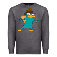 Charcoal Heather Perry The Platypus Premium Sweatshirt - InspiraDesign