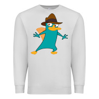 Dove Grey Perry The Platypus Premium Sweatshirt - InspiraDesign