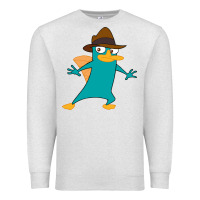 Oatmeal Heather Perry The Platypus Premium Sweatshirt - InspiraDesign