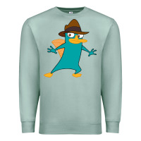 Seafoam Perry The Platypus Premium Sweatshirt - InspiraDesign
