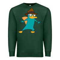 Sports Green Perry The Platypus Premium Sweatshirt - InspiraDesign