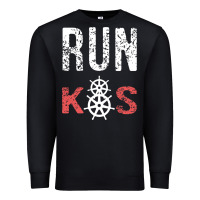 Black RUN k8s Premium Sweatshirt - InspiraDesign