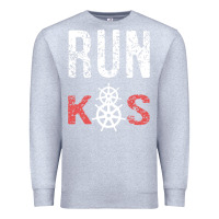 Heather Grey RUN k8s Premium Sweatshirt - InspiraDesign