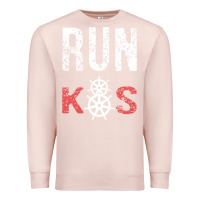 Pale Pink RUN k8s Premium Sweatshirt - InspiraDesign
