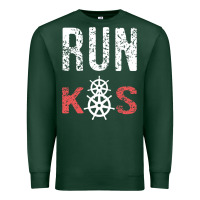 Sports Green RUN k8s Premium Sweatshirt - InspiraDesign