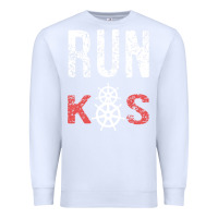 White RUN k8s Premium Sweatshirt - InspiraDesign