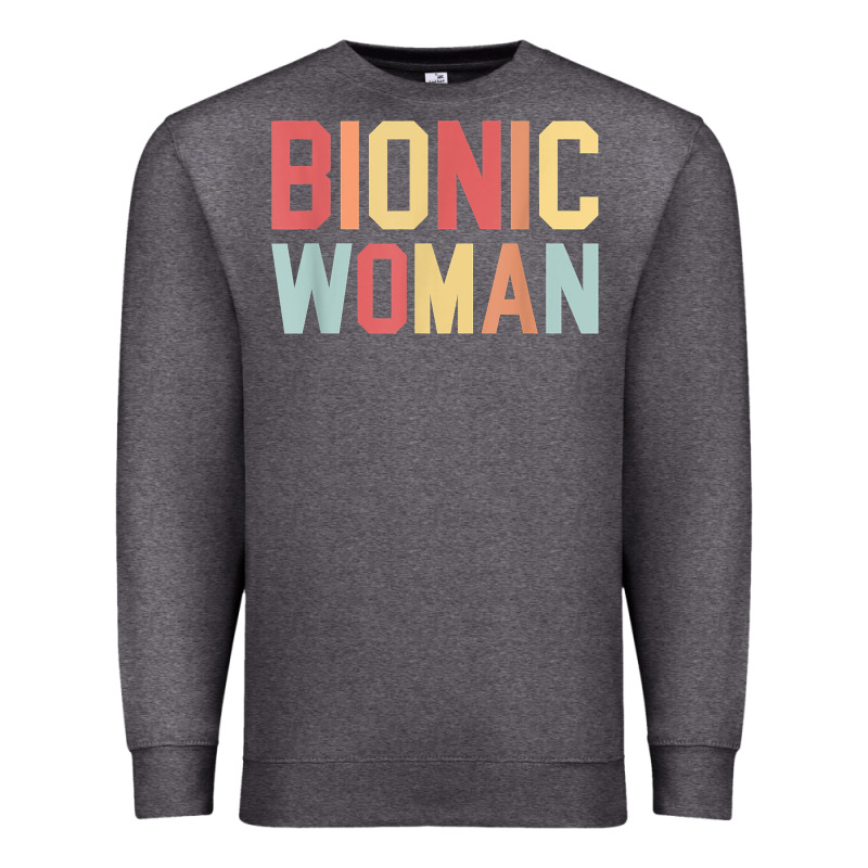 Bionic Woman Injury Accident Broken Hip Leg Arm Surgery T Shirt Premium Sweatshirt by InspiraDesign | Teevron